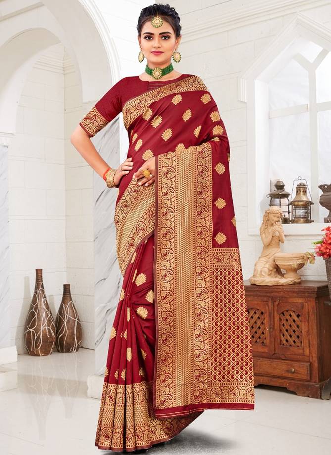 Santraj 1020 New Fancy Festive Wear Banarasi Silk Designer Latest Saree Collection
